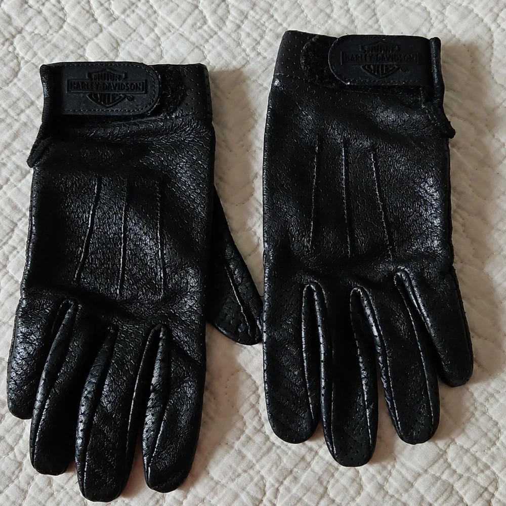 Vintage Women’s Harley Davidson Motorcycle Leather Glove Extra Small EUC